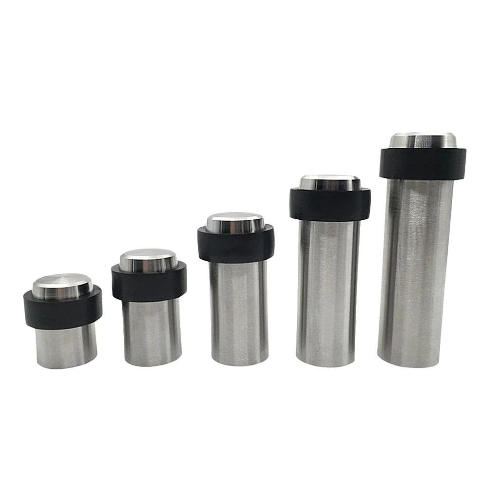 Soporte de Tope de puerta de acero inoxidable, bloque de atasco compatible con todos los pisos, tornillo, protector de puerta de seguridad para niños
