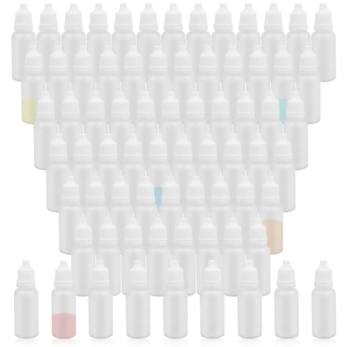 

100pcs Wholesale 5m/10ml/20ml/30ml/50ml/100ml Empty Plastic Eye Liquid Juice Dropper Bottles Comesticl Refillable Containers