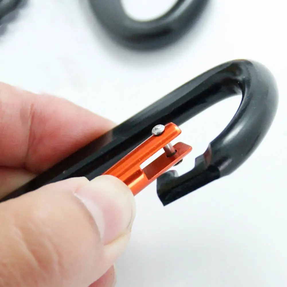 5PCS Large Carabiner Aluminum Alloy Practical Hook Keychain Climbing Equipment Multi-function Carabiner 3.98cm*7.61cm