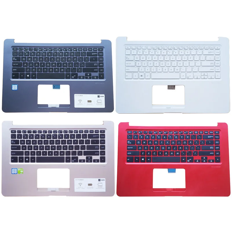 95%NEW For ASUS Vivobook S510 S510UN X510 X510UA A510 F510 X510UQ UN UR Series Palmrest Upper Cover US Keyboard