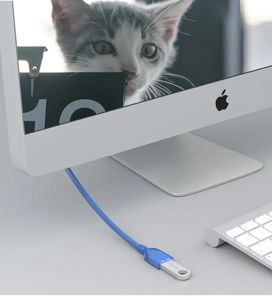 SAMZHE USB 2.0 Verlängerungskabel USB-zu-USB-Kabel 2.0 Stecker auf Buchse Verlängerungskabel Datenkabel für PC, TV, PS4, Computer, Laptop – Detail 7