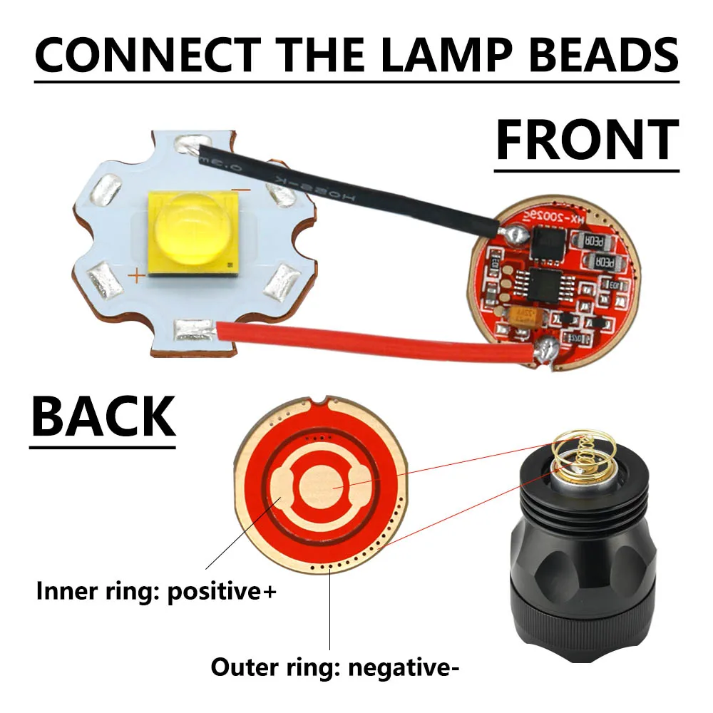 Controlador LED de corriente constante, piezas de 17mm para linterna, cuentas de lámpara, transformadores de 5 modos/1 modo, 3W, 5W, 10W, 18W, 1