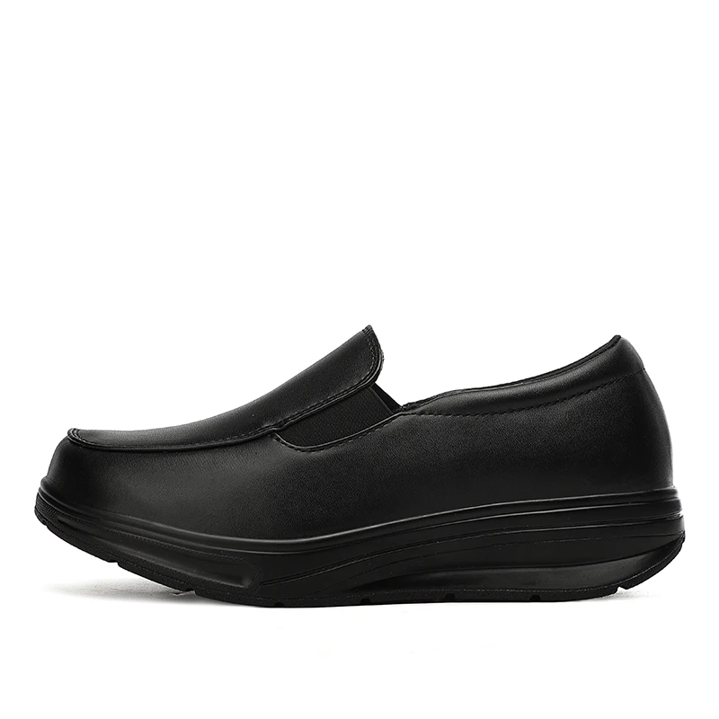 STRONGSHEN Women Shoes Spring Fashion Genuine Casual Comfortable Lady Shoe Swing Shoes White Nurse Shoes Slip-resistant Platform