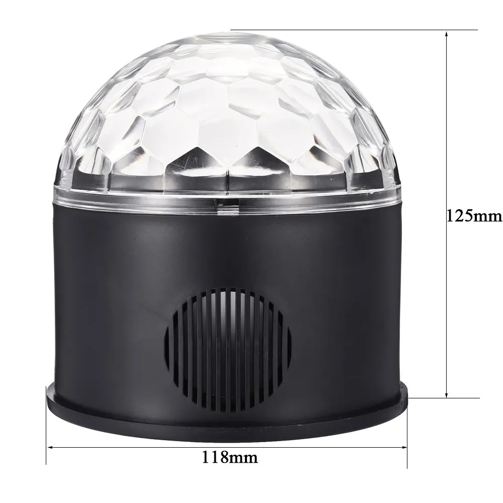 Bluetooth Speaker Disco Party Lights 9 Colors 9W Magic Ball Projector Stage Lights USB 5V Strobe Light For Xmas Wedding Show