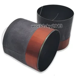 2x 61.5mm 7-8Ohm BASV 61.5-Core 2-Layer Round Copper Wire Bass Speaker Voice Coil Woofer Sound Driver Loudspeaker Repair Parts