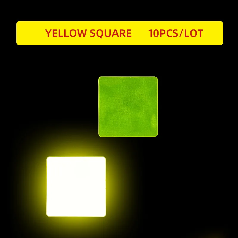 10 قطعة مربع 5*5 سنتيمتر عاكس ملصق ل سيارة دراجة نارية دراجة سكوتر خوذة ليلة القيادة تحذير قطاع السيارات الخارجي #4