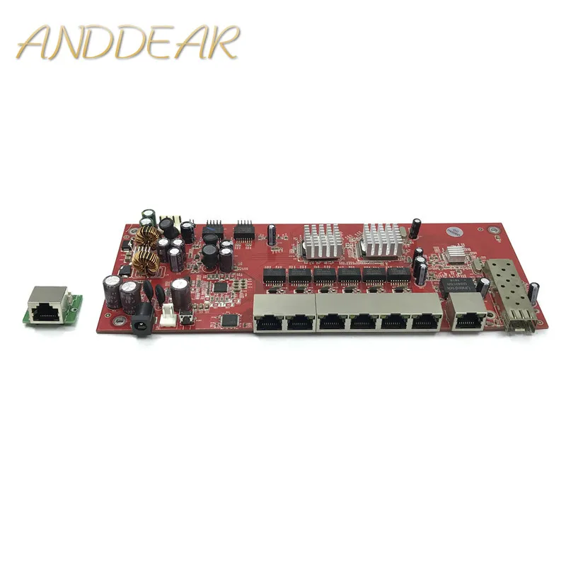 

Industrial switch module 9 port gigabit SFP switch module support AF/AT wifi bridge outdoor cpe network switch 1000mbps