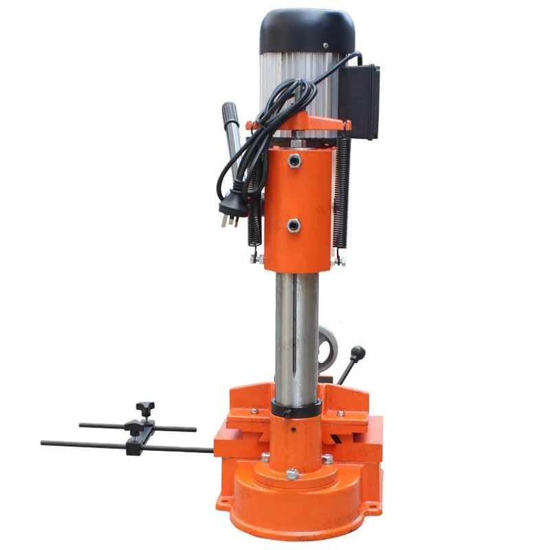 Woodworking square tenoning machine 550W slotting drilling machine vertical single tenon groove machine bench drill tenoning