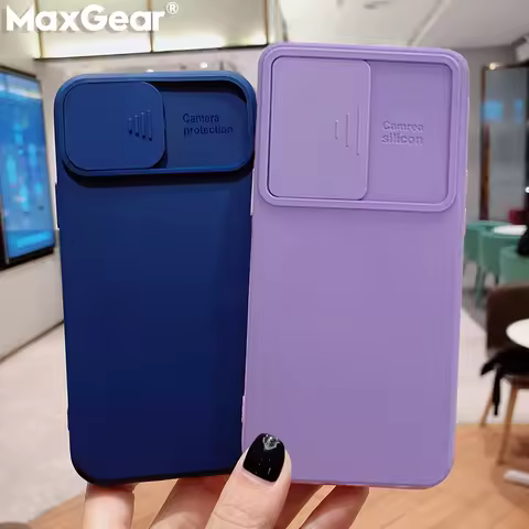 Luxury Camera Slider Case For Samsung Galaxy S24 S23 S22 S21 Ultra Plus A54 A73 A53 A52 A72 A32 Shockproof Lens Protection Cover