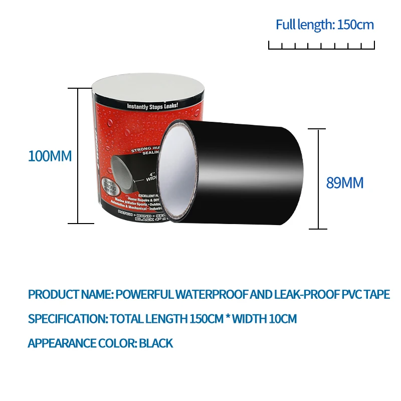 Super Strong Fiber Waterproof Tape Stop Leaks Seal Repair Tape Performance Self Fix Tape Adhesive Tape adhesive tape