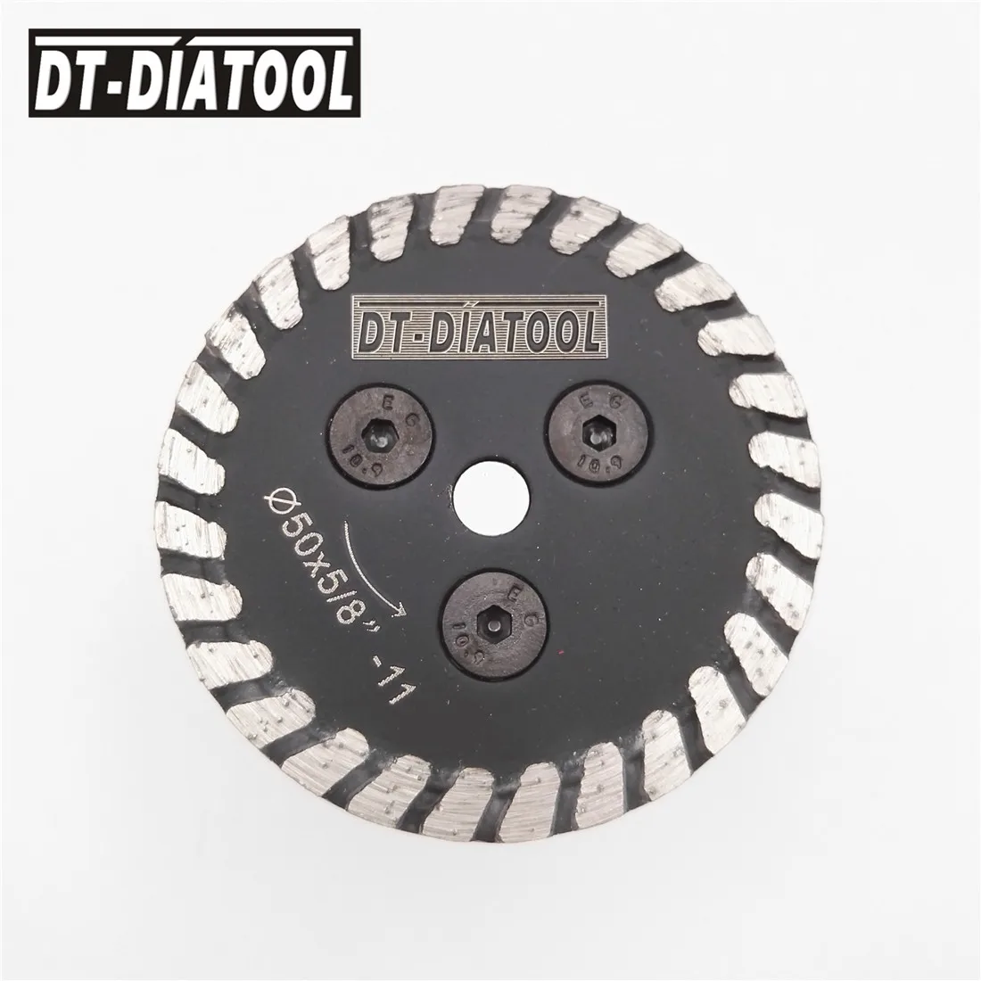 DT 1pc Hot pressed mini diamond blade with removable 5/8-11 long flange and 1pc blade