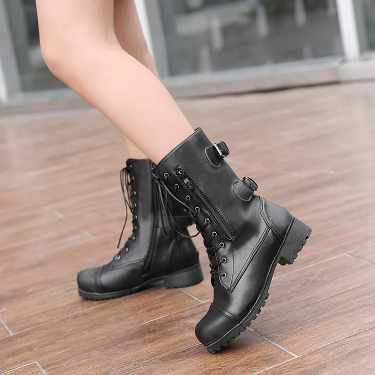 Winter Warm Fur Knee High Boots Womens Snow Boots High Heels Side Zipper Female Shoes Black Brown Green Large Size 2019