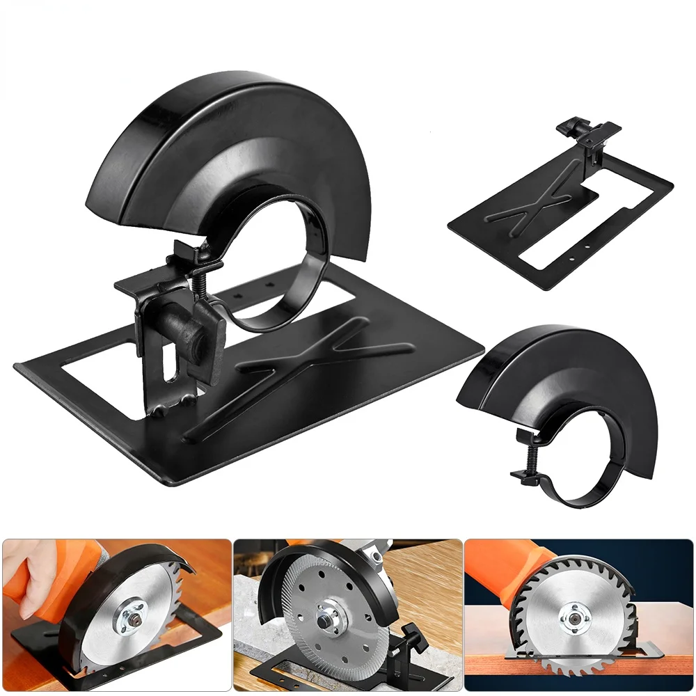 Adjustable Thickened Steel Angle Grinder Balance Bracket Holder Cutting Machine Base Protection Cover DIY Woodwoking Tool