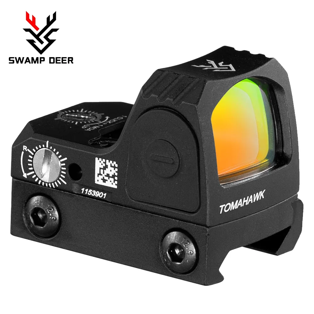 

SWAMP DEER Red Dot Sight Collimator Base Glock /Handgun Reflex Sight Scope fit 20mm Weaver Rail For Airsoft Hunting Rifle SWAMP