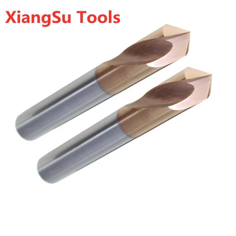 

D14-D15-D16-D17-D18-D20mm HRC55 Grade Carbide Tungsten Spot Drill Bit 2 Flutes CNC Machine for Matel Working 90°/60° Point Angle