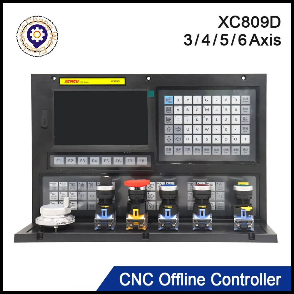 

XC809D 3-6 Axis USB CNC Control System Controller 24V Support FANUC G-code Offline Milling Boring Tapping Drilling Feeding