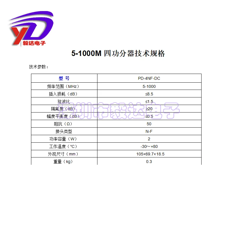 NK Power Divider สี่จุด5-1000M433ต่ำความถี่ N-Type หญิง L16 Power Divider Combiner การลดทอนสัญญาณต่ำ