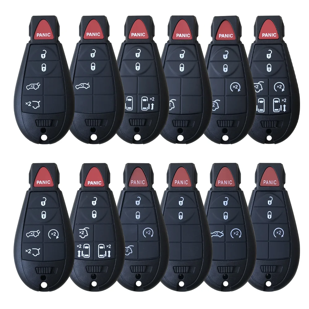 7 Buttons Keyless Entry Smart Remote Key Case Entry Fob Shell Cover For Chrysler Town Country For Dodge Grand Caravan For Jeep