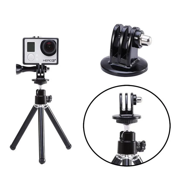 Aluminum Tripod Mount Adapter Monopod Adaptor for GoPro Hero 11 8 Black 7 6 Xiaomi Yi 4K SJCAM Action Camera Go Pro Accessories