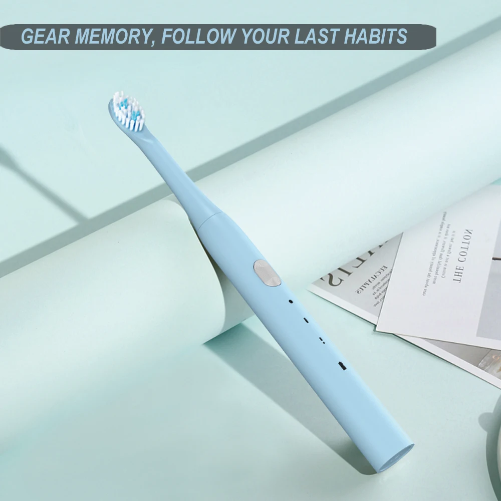 Cepillo de dientes eléctrico sónico, recargable por USB, portátil, para limpieza Dental, cepillo de dientes electrónico, para viajes y uso doméstico