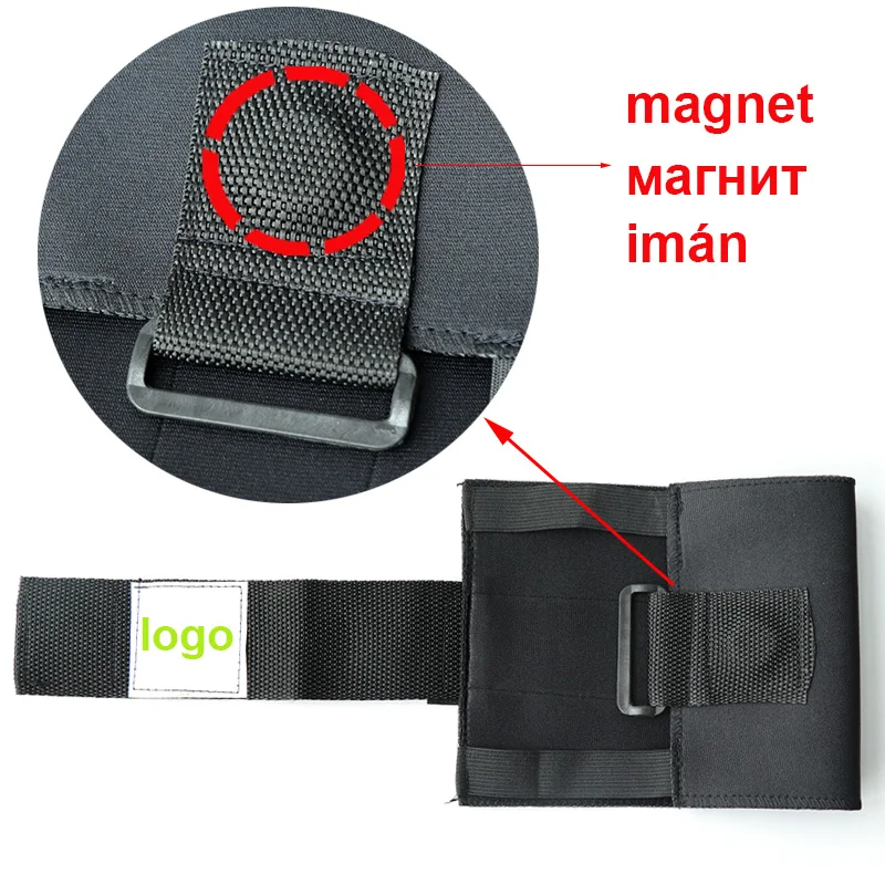New Magnetic Stone Acupressure Brace Point Knee Pads Leg Support Black Presssure Sciatic Nerve Massage Kneepads