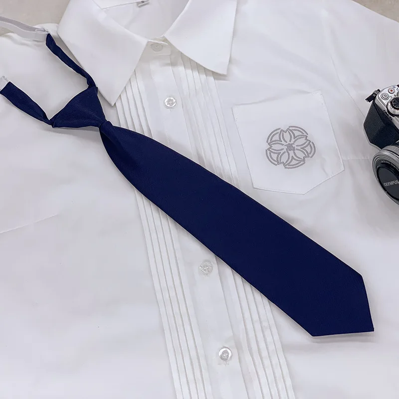 Japanese School Dresses Necktie For Girls And Boys Students Jk Uniform Collar Sailor Suit Shirt Workwear BlouseTie Accessories