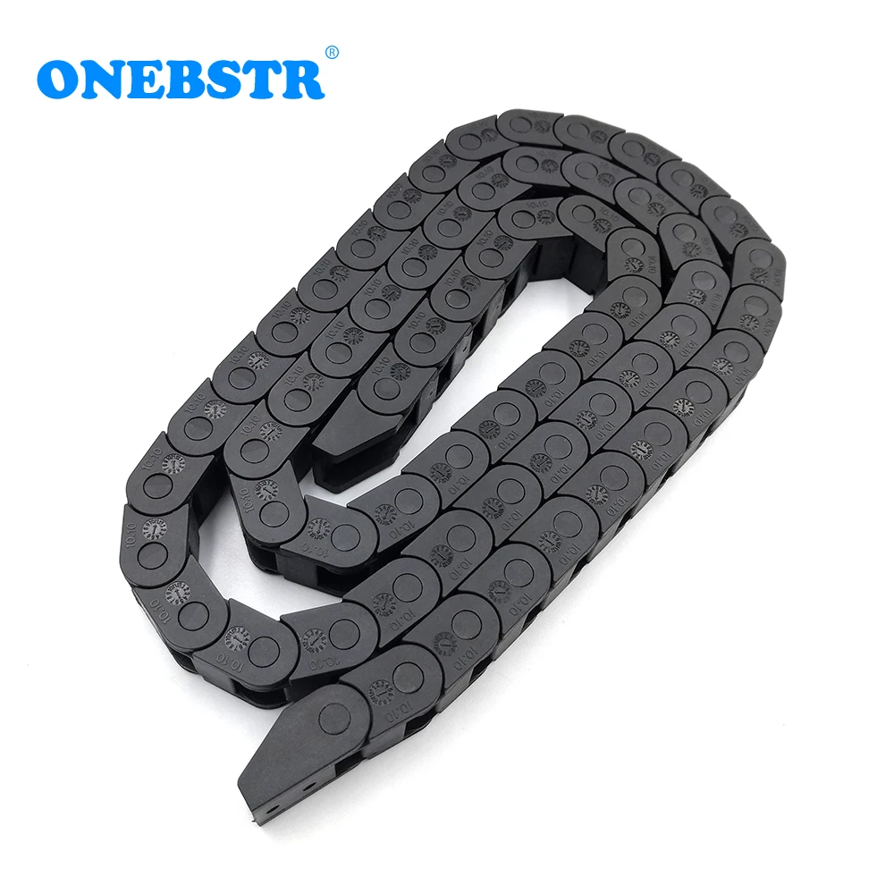 1 Meter 10x10mm Drag Chain Wire Carrier Cable Miniature Bridge Non Opening  Towline For CNC Router Machine Tools Free Shipping