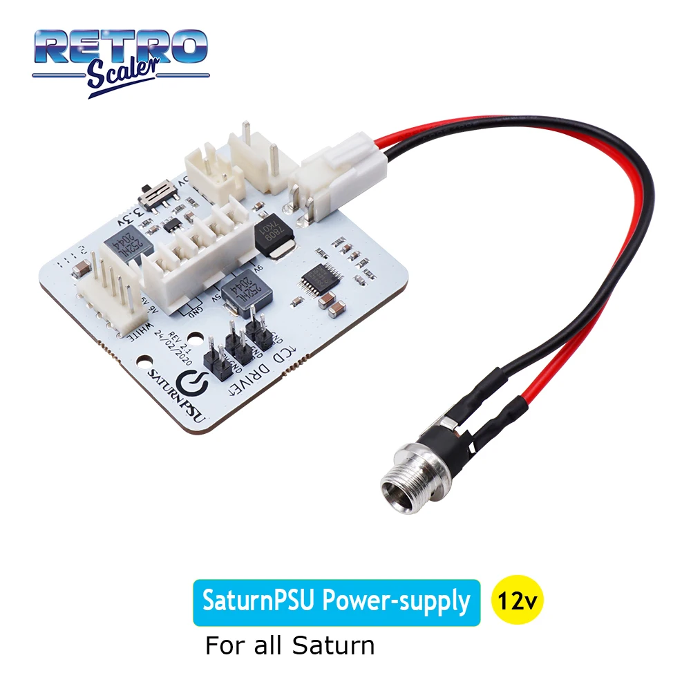 RetroScaler Rev 2.1 SaturnPSU Power Supply is Suited for Replacing Saturn Console Original Power Supply