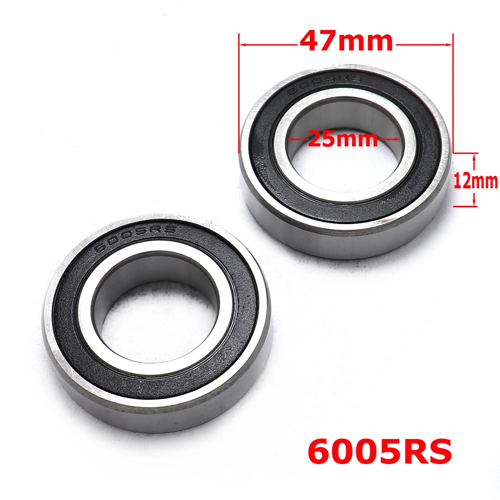 2pcs Seal Bearing 6005RS 6005 Miniature Flange Bearing