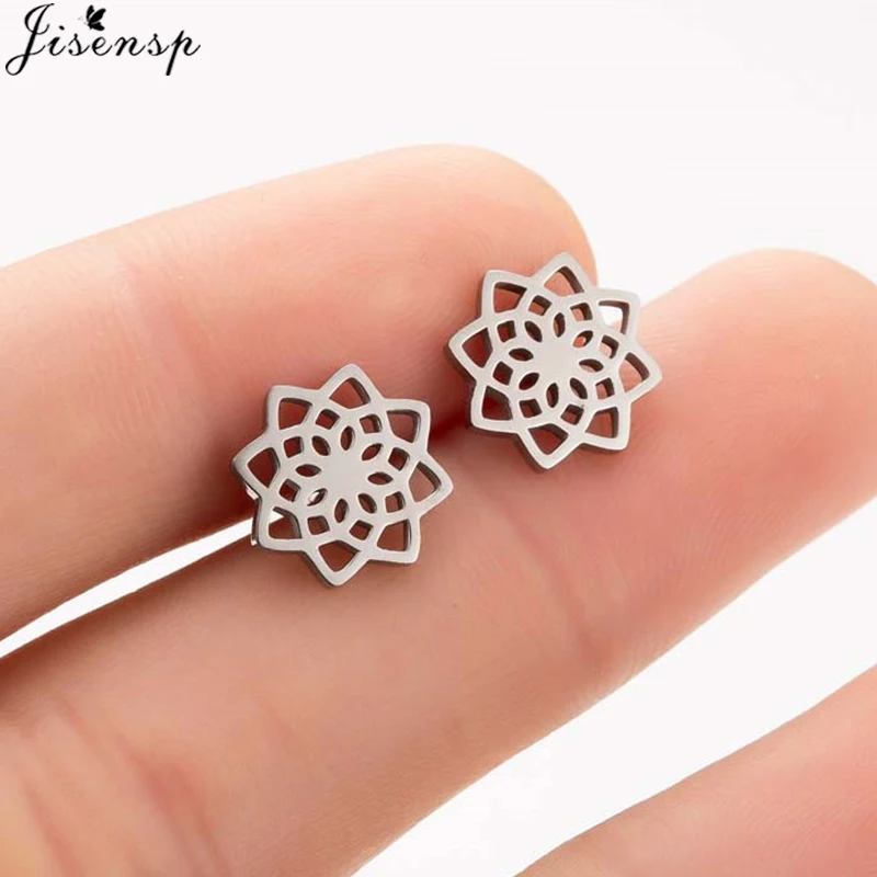 Women's Tiny Music Note Stainless Steel Stud Earrings