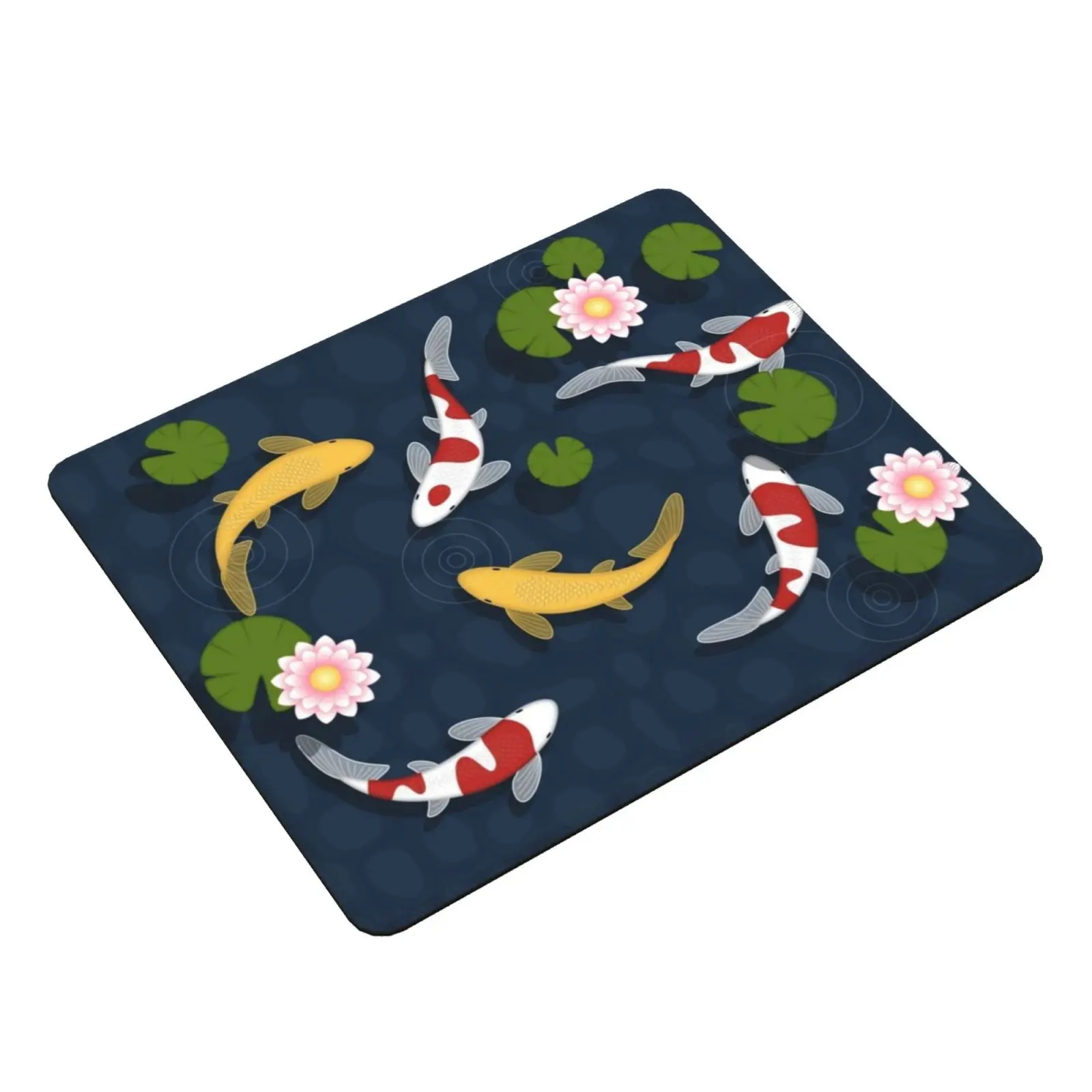 Japanese Koi Fish Pond Mouse Pad DIY Print Cushion Simple Stylish Cute Cool Girly Koi Fish Pond Vector