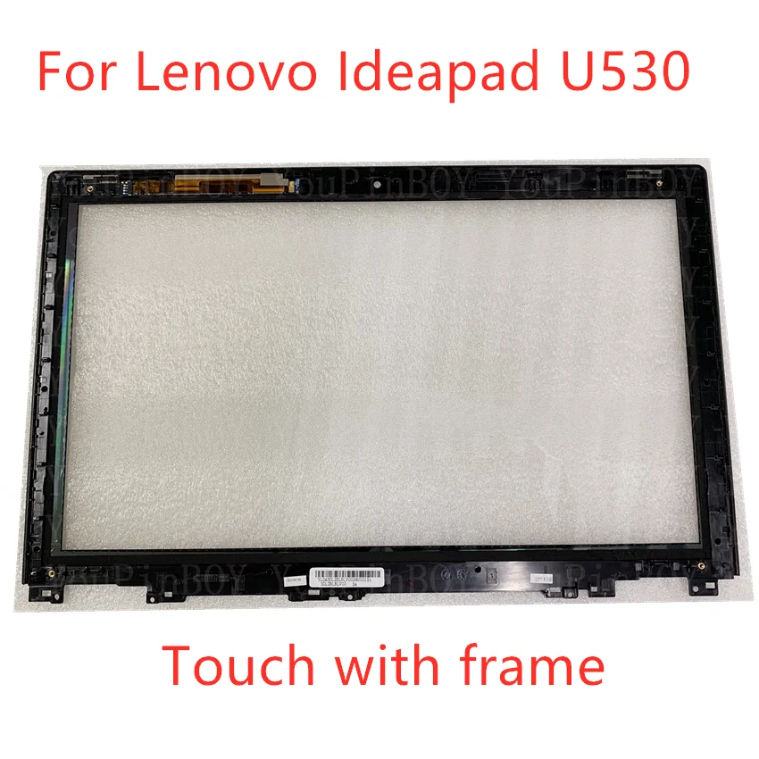 original 156 para lenovo ideapad u530 tela sensivel ao toque com quadro digitador da lente de vidro sensor 20289 6915107 g02 i156fgt050 01