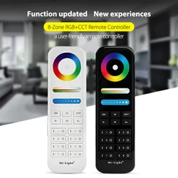 Miboxer FUT089 2.4GHz Remote Controller 8 Zones Control RGB+CCT For Single color CCT RGB RGBW RGB+CCT LED Light Strip