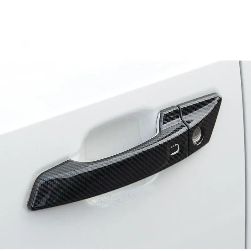 FUNDUOO For CHANGAN CX70 CS55 CS75 CS95 Carbon Fiber Chrome Car Door Handle Cover Trim Styling Accessories