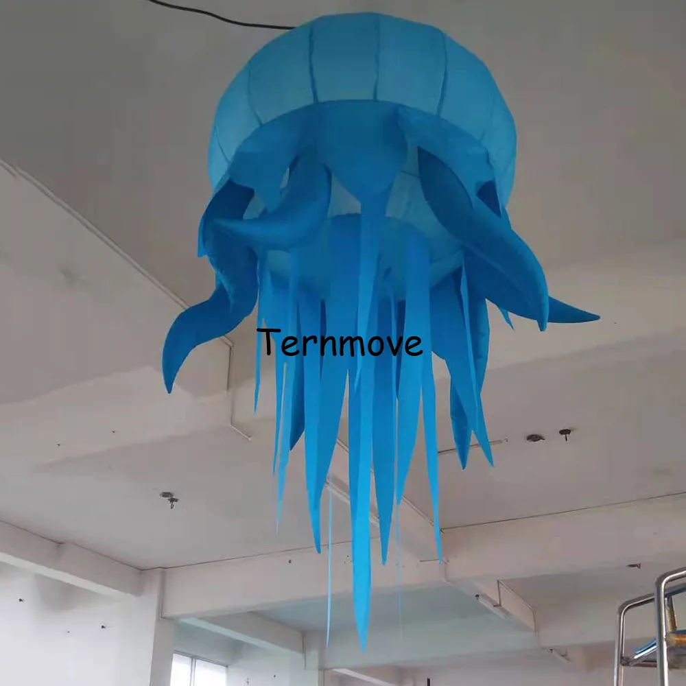 

inflatable jellyfish for wedding decoration Party decoration artificial lamp inflatable chandelier shape led jellyfish