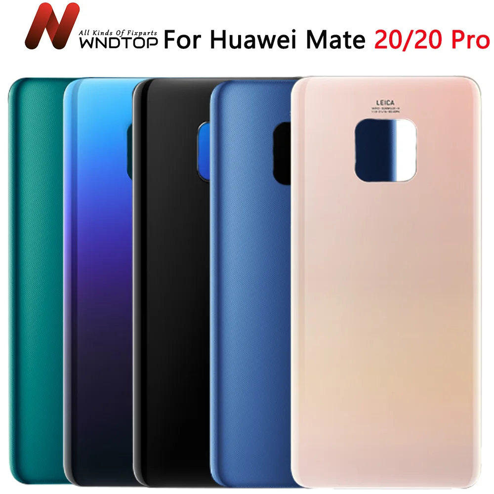 New For Huawei Mate 20 Back Battery Cover Rear Glass Housing Case Replacement For Huawei Mate 20 Pro Battery Cover