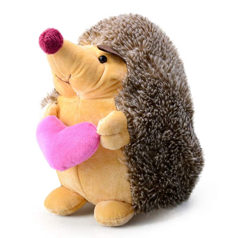 couple Hedgehog heart tie animal soft stuffed doll wedding gift cute plush toy girl boy birthday present 1pc