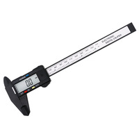 Promotion 150mm 6Inch LCD Digital Measurement Tools Metric Standard Carbon Fiber Vernier Caliper Electronic Micrometer RulerABS