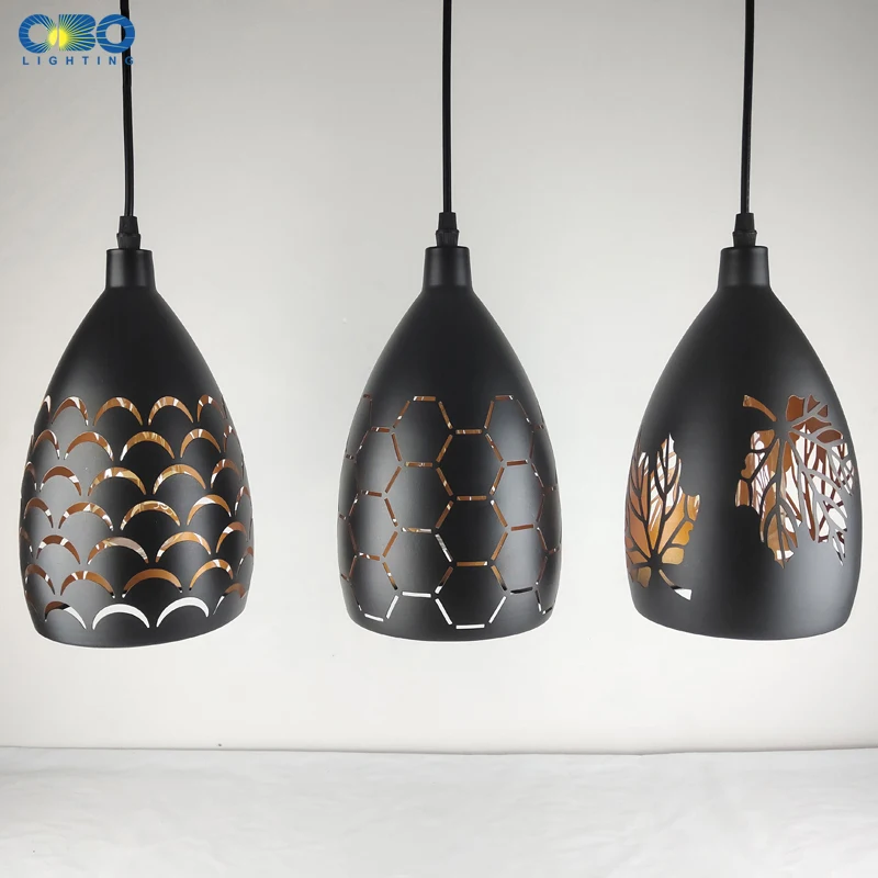 Vintage Pendant Lamp Nordic Porous Loft  E27 With Bulb Bar/Restaurant/Coffee Shop Iron Black Lampshade Pendant Lights