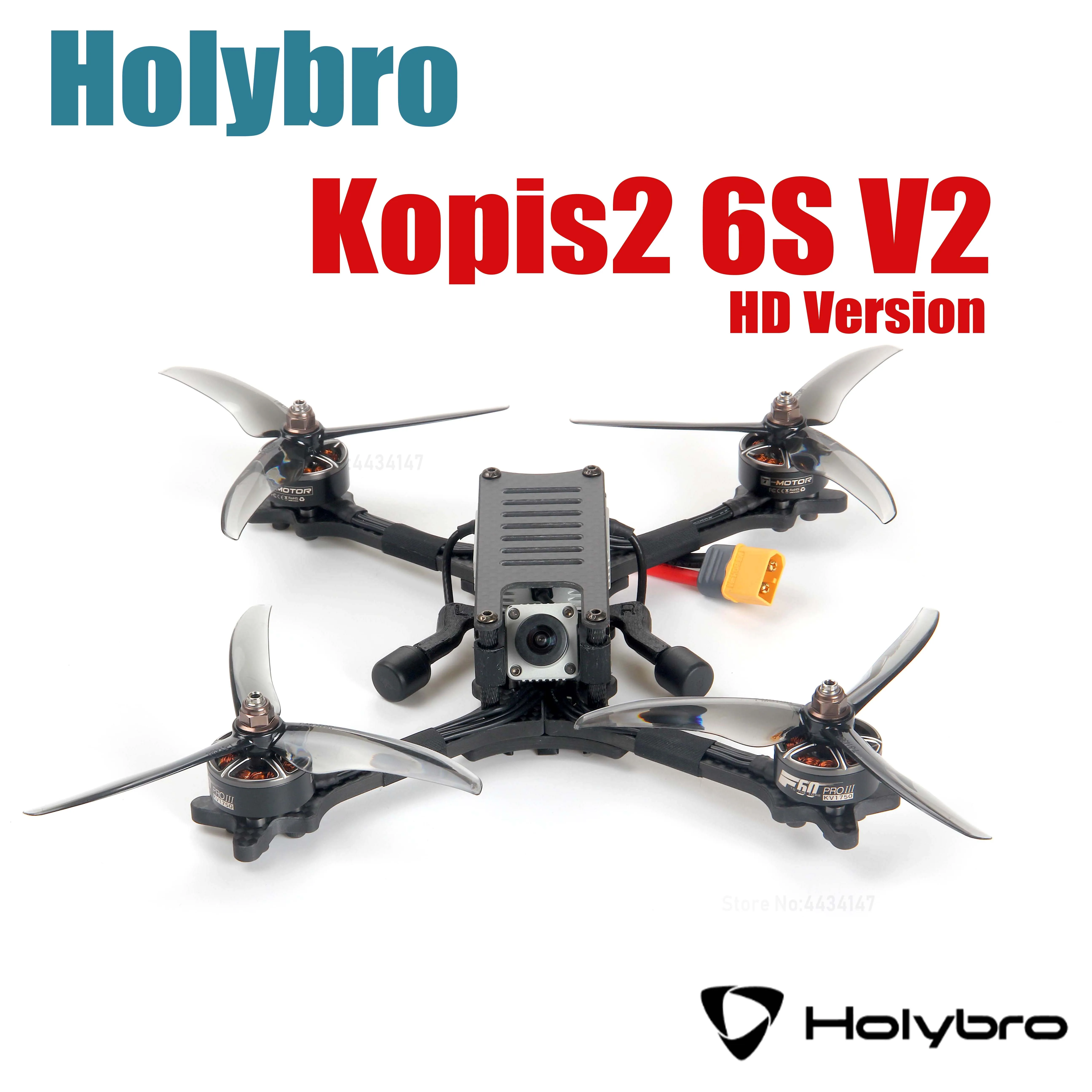 

Holybro Kopis 2 6S DJI HDV w/ Kakute F7 V1.5 FC Atlatl HV V2 VTX 4 в 1 40A ESC T-motor F60 PRO-IV Frsky XSR Foxeer Lollipop