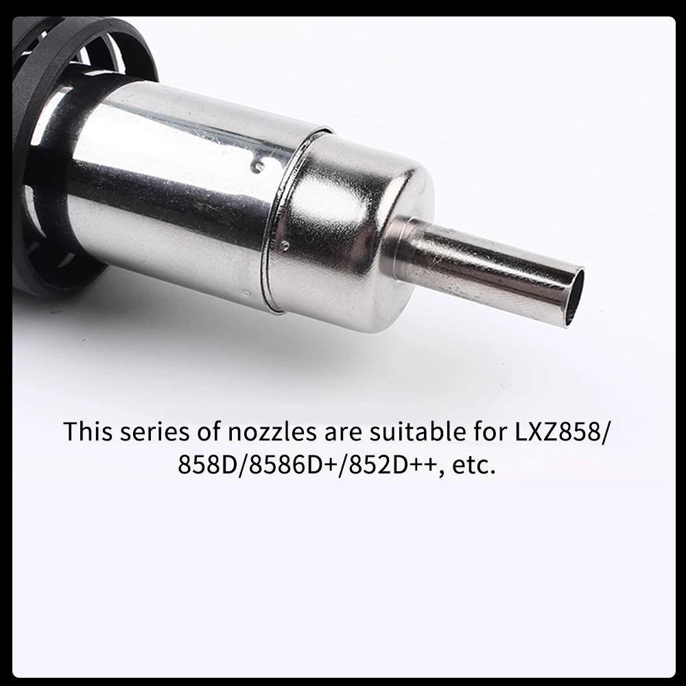 LUXIANZI 6Pc Universal Hot Air Gun nozzle For 858 Series 850 852D 898 Soldering Station BGA Nozzles SMD air gun Welding Nozzle