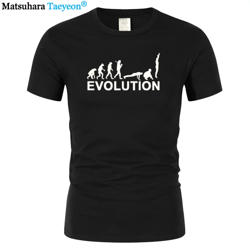 Father Husband Short Sleeve O Neck T Shirt Top Evolution Burpees Instructor Fitness T-Shirt Funny Birthday Gift For Men T Shirt