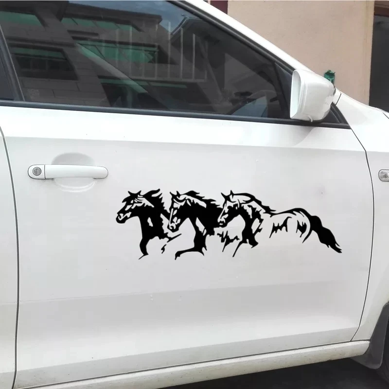 CK3386# Running Horses vinyl car sticker waterproof cool waterproof removable decal self-adhesive car auto stickers