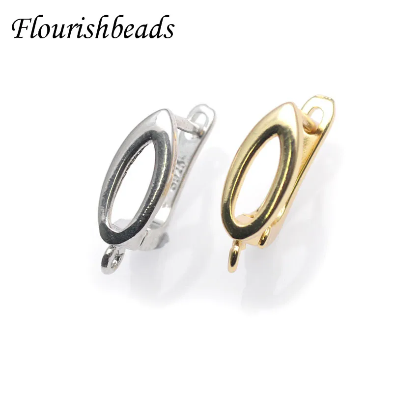 

High Quality Nickle Free Hollow Out Gold Rhodium Plating Metal Copper Earring Hooks for Jewelry Making Supplier 30pcs