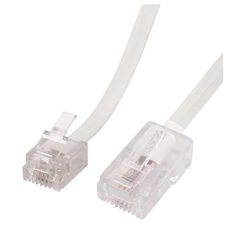 Cabo de extensão do Internet do telefone modular, RJ11 6P4C a RJ45 8P4C, 3 m