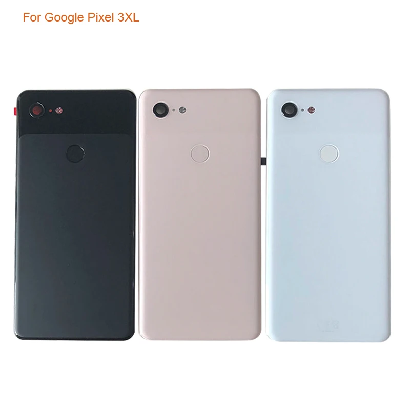 Original Back Battery Cover Case+Fingerprint+Camera Lens For Google Pixel 3 XL Rear Housing