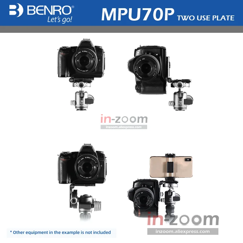 Новинка, штатив-монопод BENRO MPU70P с быстрой пластиной и зажимом PU50/PU60/PU70/MPU100, шаровая головка для canon, nikon, dslr-камеры Mefoto