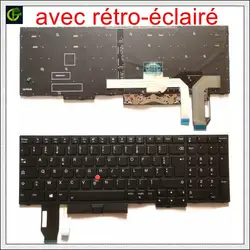 Französisch Azerty Beleuchtete Tastatur für Lenovo thinkpad E580 L580 L590 P52 P72 E590 E585 E595 T590 T15 P15S P53S 01YP680 01YP640 FR