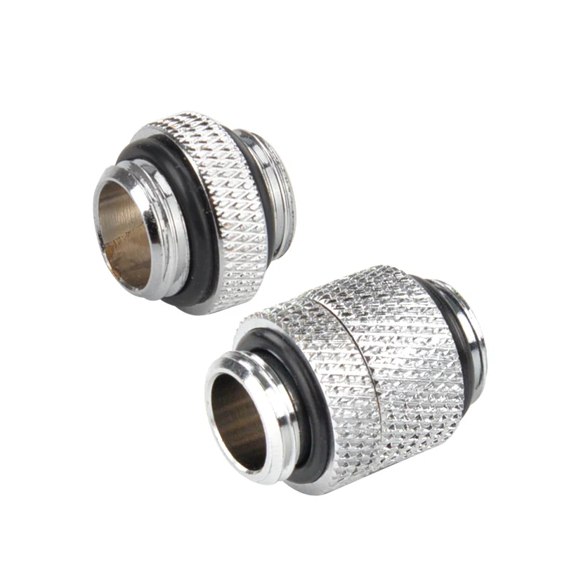 Syscooling DIY water cooling male to male fitting copper nipple connector G1/4 thread for 14mm hard tube