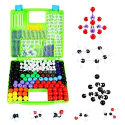 Kit de modelo Molecular para enseñanza de ciencias, juego de estructura de 156 ácaros, moléculas de Química Orgánica inorgánica, juguetes educativos, regalos